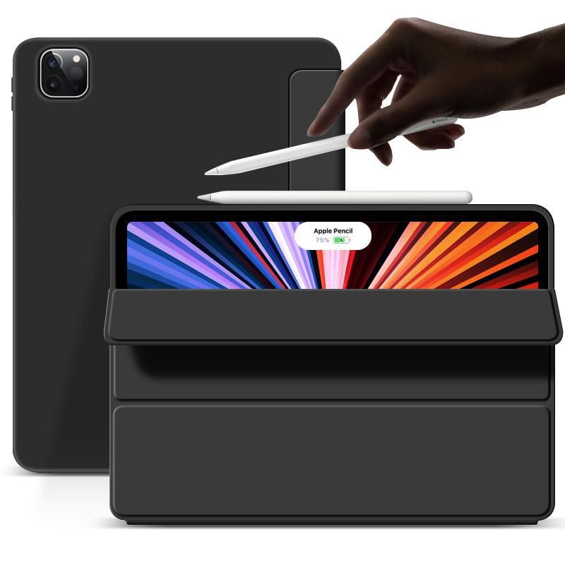 eSTUFF ES682063-BULK Tablet Case – 11"" Folio Black Magnetic Stand