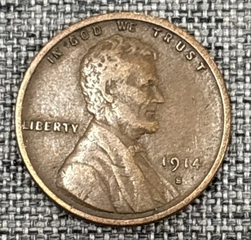 1914 S lincoln cent VF