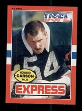 1985 TOPPS USFL #58 HOWARD CARSON EXPRESS