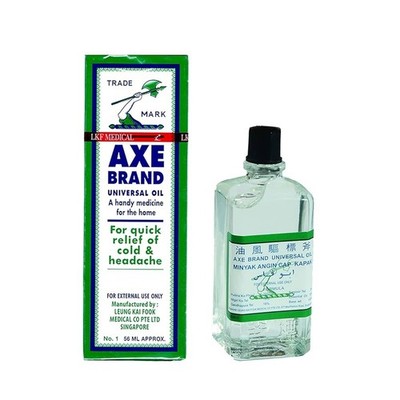 2 X Axe Brand Medicated Oil (56ml) Cold Headache Insect Bites Relief