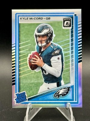 KYLE MCCORD RC 2025 Donruss Optic Football Silver Prizm NFL Rated Rookie #283