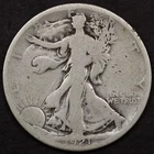 1921-D 50c Walking Liberty Half Dollar - Good