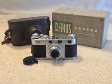 Clarus MS-35 35mm Camera Wollensak 50mm f/2.8 lens, Mechanically Tested, Box