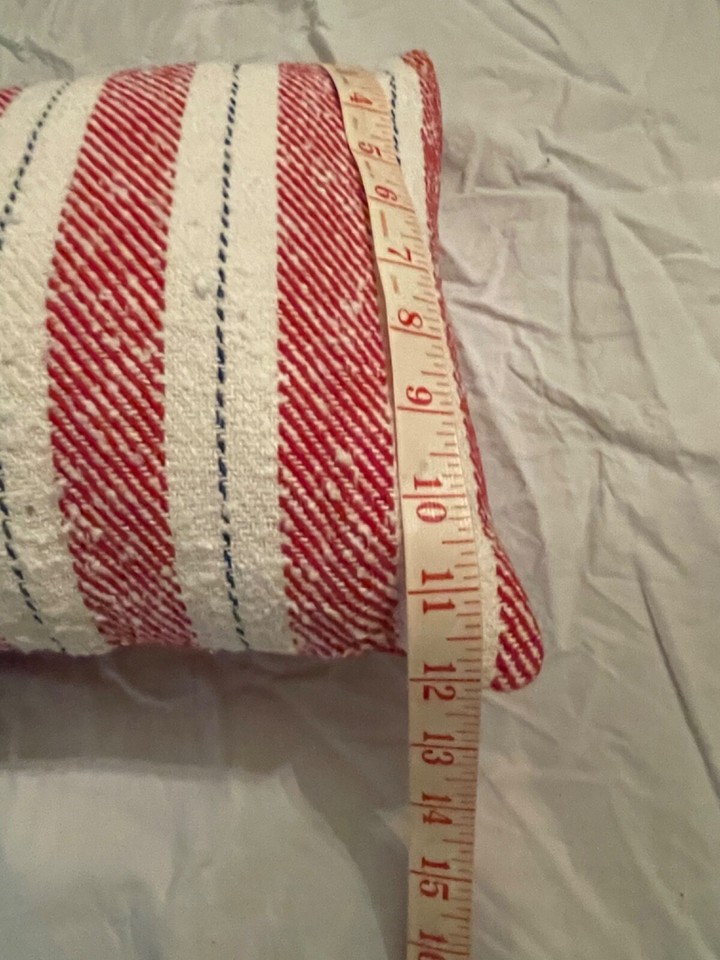 BRAND NEW THRESHOLD AMERICANA RED STRIPES OBLONG TOSS PILLOW eBay