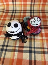 NWT Nightmare before Christmas Jack and Sally Slippers Women  s Size 7/8  