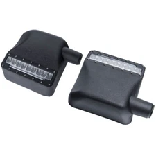 Rear Side View Mirrors LED Turn Signal Light Housing for Jeep Wrangler JK 07-18