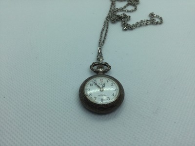 Montre De Gousset Vintage PAX En Argent Massif Avec Chaîne - Élégance Rétro