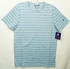 Champion Men's Blue Sportstyle Logo Cotton T-Shirt