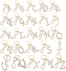 Rhinestone Alphabet Initial Letter A-Z Key Chain Key Ring Bag Charm Accessories