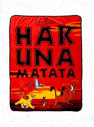 Manta de felpa Disney El Rey León Hakuna Matata - Imagen 1 de 1