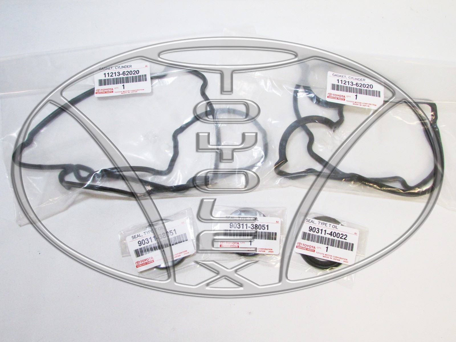GENUINE TOYOTA /LEXUS OEM VALVE COVER GASKETS W/ CRANK AND CAM SEALS | eBay
