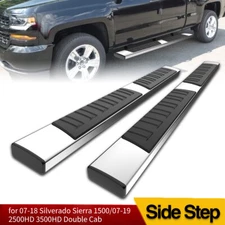 for 07-19 Silverado Double/Extended Cab 6" Running Boards Nerf Bars Side Steps
