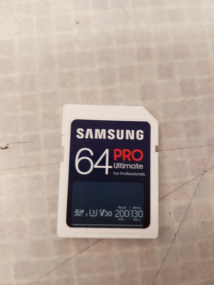 Samsung 64Gb Pro Ultimate SD card UK