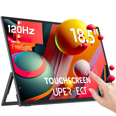 UPERFECT 18.5'' 1080P 120Hz Portable Monitor Touchscreen Adjustable Stand & VESA