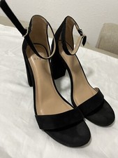 A New Day Women  s Black Summer Heels Size 8