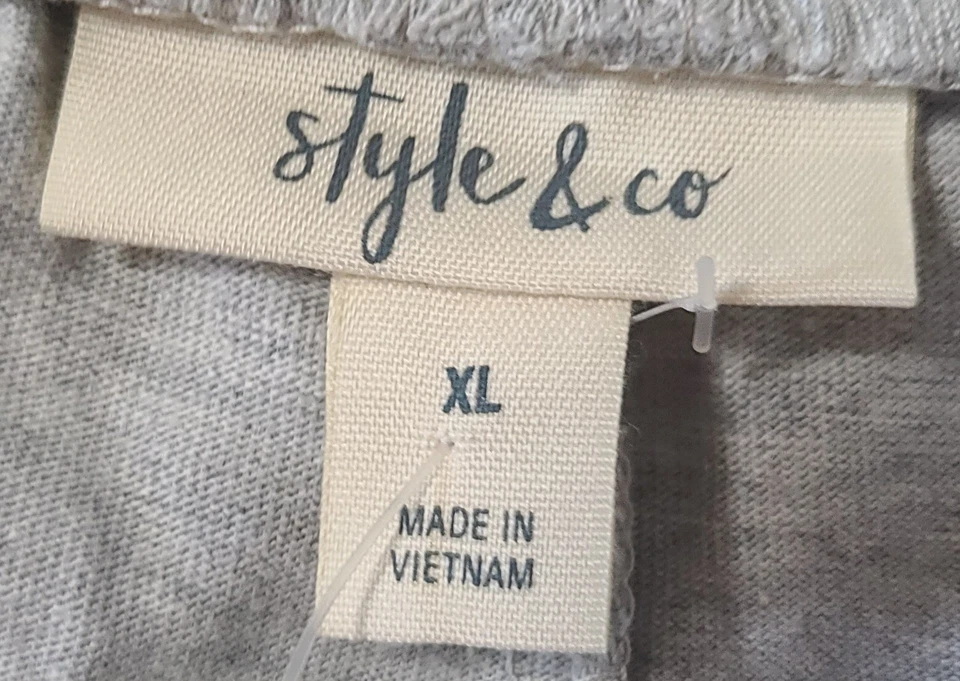 Style & Co Women's Pull On Shorts Gray Size XL T12-1313 - Image 3 of 3