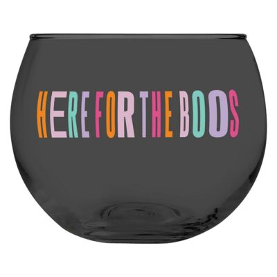 13 ounce Halloween Roly Poly Glass - Here For The Boos