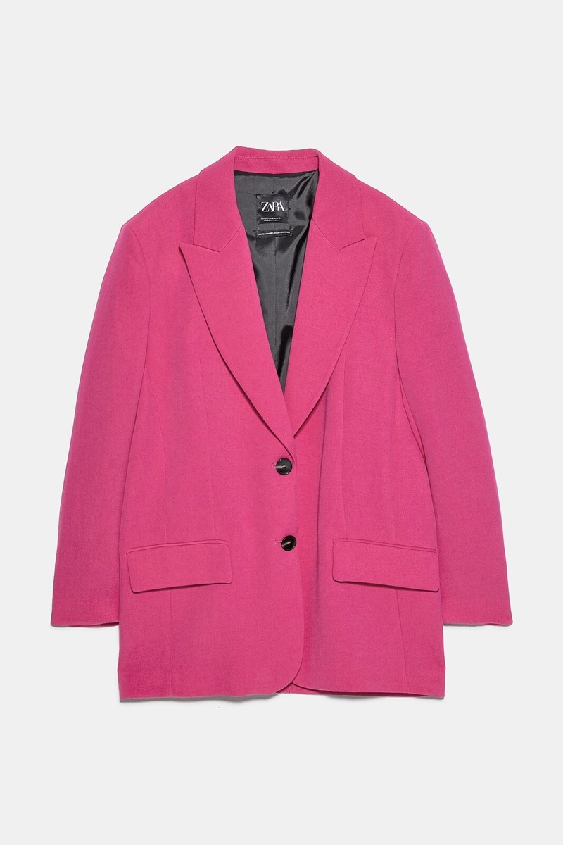 【新品未使用タグ付き】ZARA OVERSIZE BLAZER ZARA BLACK Linen Blend VENTED OVERSIZED BLAZER - XS-S | eBay