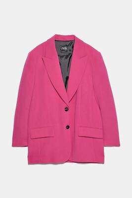 新品・未使用【ZARA】OVERSIZE BLAZER Zara Women Oversided Blazer Fuchsia 4661/400 | eBay