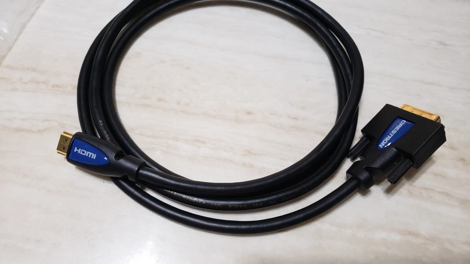 Crestron CBL-HD-DVI-6 Certified HDMI® to DVI Interface Cable, 6 ft - Image 2 of 4