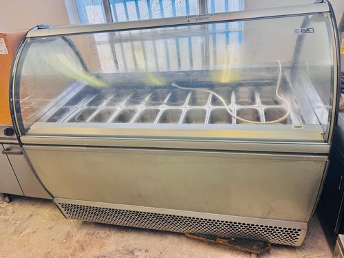 SCOOP ICE CREAM FREEZER NEW GRADED 16 NAPOLI PAN DISPLAY 167 cm - Picture 3 of 8