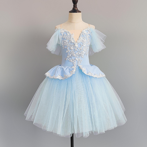 White Ballet Tutu Skirt Ballet Costumes Girls Professional Dance Skirt Ballerina - Picture 8 of 19