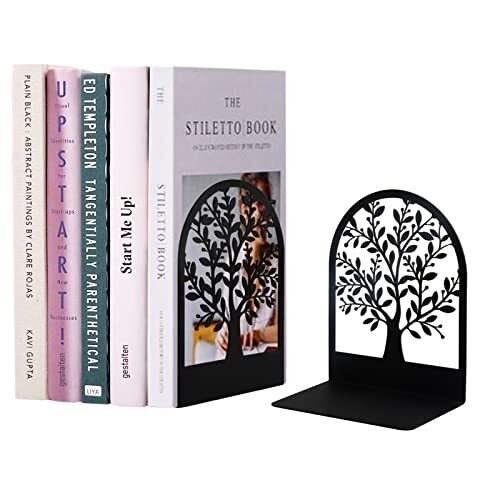 Eiffel Tower Metal Bookends - Paris Themed Decorative Book Organizer For Office, Home, Or Library (White, 13x8x20.2cm) - View #9