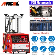 ANCEL AJ400-M Motorcycle Fuel Injector Cleaner Tester Ultrasonic Cleaning Tool