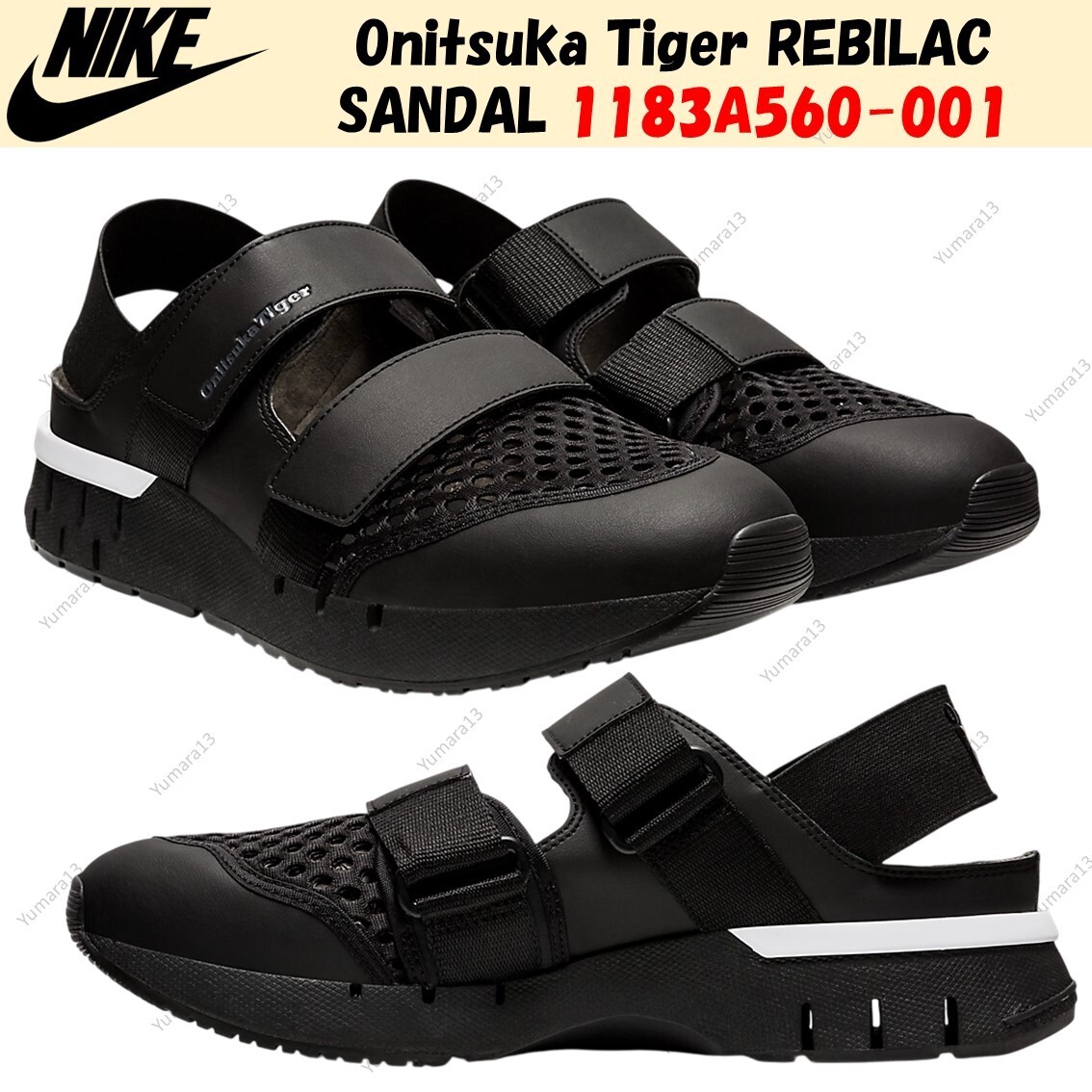 ■onitsuka tiger■REBILAC SANDAL unisex Onitsuka Tiger REBILAC SANDAL 1183A560-001 Unisex Size | eBay