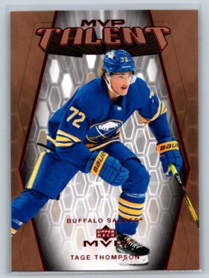 2023 Upper Deck MVP MVP Talent #MT-88 Tage Thompson Buffalo Sabres