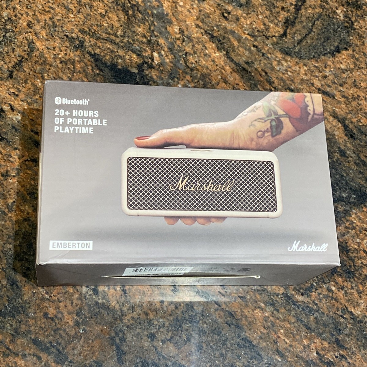 Marshall Emberton Portable Bluetooth Speaker Waterproof New