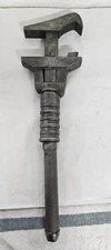Vintage GNRY Great Northern Railway  BEMIS & CALL 18" Adjustable  Wrench