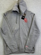 Oklahoma Sooners OU Full-Zip Hoodie Sweatshirt Men's Sz Large Top of the World