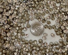 21ss 5mm Crystal Clear IHC 1088 Austrian Chaton Pointed Back Rhinestones 72 pcs