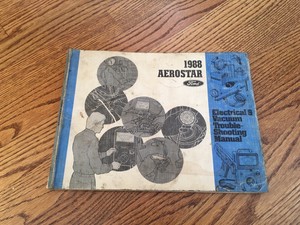 1988 FORD AEROSTAR / WIRING & VACUUM DIAGRAM SHOP MANUAL / ORIGINAL