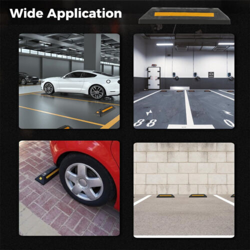 Heavy Duty Driveway Car Parking Curb Garage Wheel Stop Safety Block Stopper - Picture 7 of 7