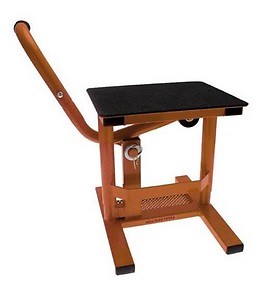 Leve moto cross et tabouret enduro orange pour mini moto YCF et dirt bike