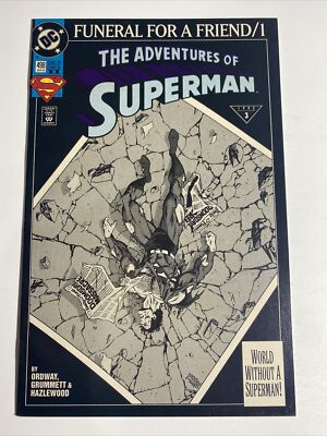 Adventures of Superman 498 2nd Print DC Comics - Doomsday Death of Funeral