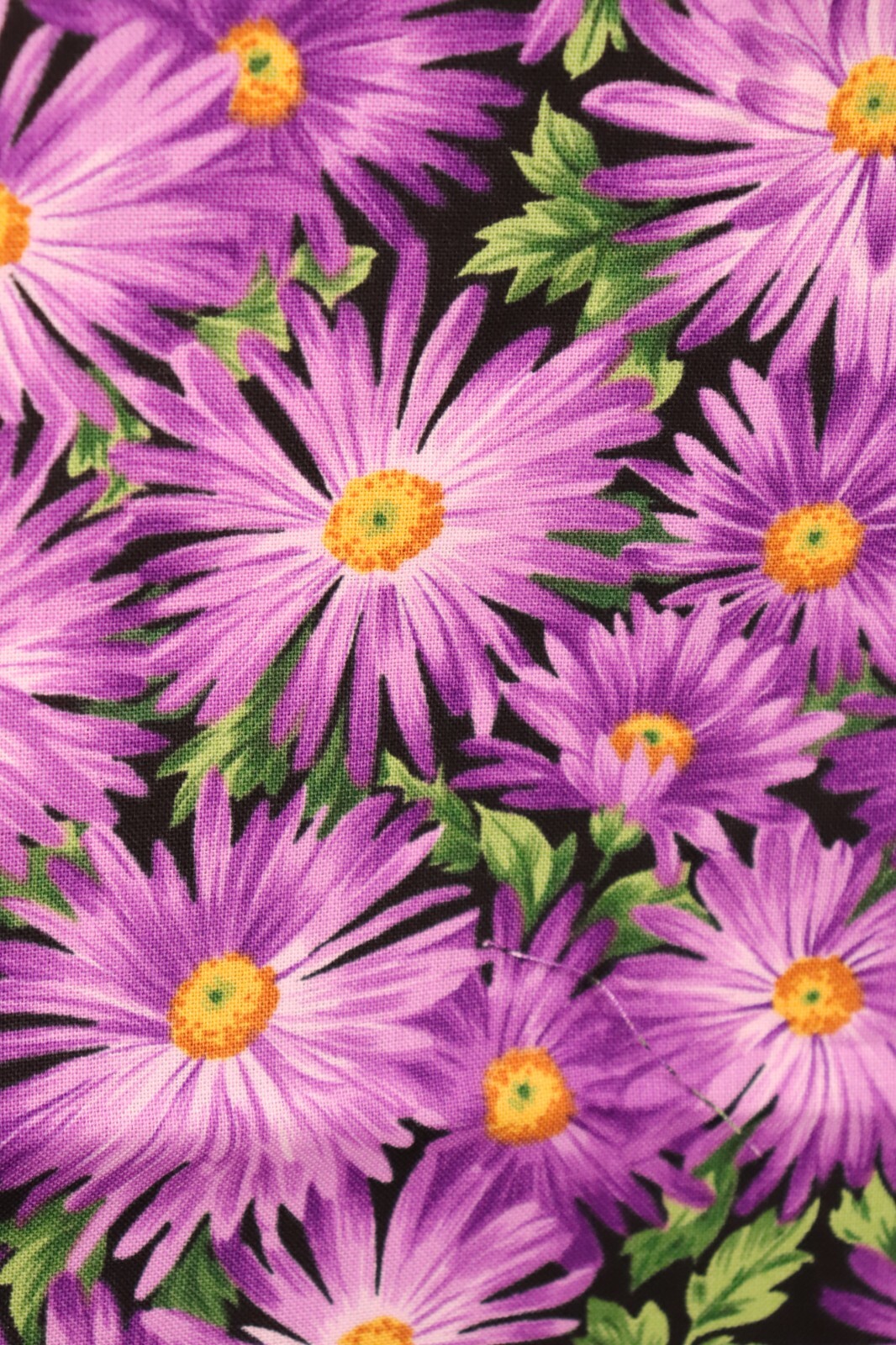 36"L x 44" FLEUR by Timeless Treasures Fabric Purple Daisy Flowers ...