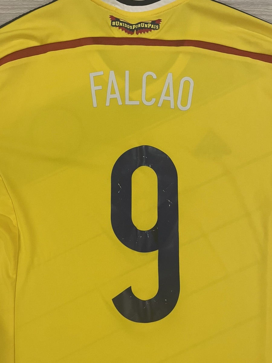 Adidas 2014/15 Falcao #9 Colombia Team Soccer Jersey G85387 Men's