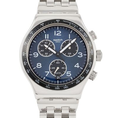 Swatch Irony YVS423G 43mm Gray Stainless Steel Case with Gray Stainless Steel...
