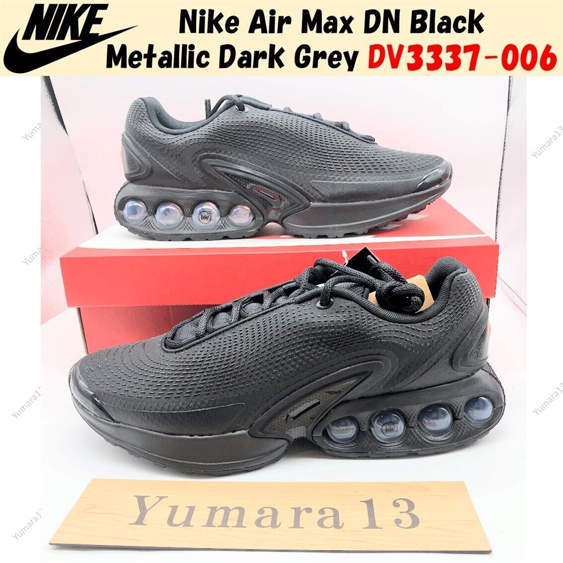 Nike Air Max DN Black Metallic Dark Grey DV3337-006 Men's Nike Air Max DN Black Metallic Dark Grey DV3337-006 Men's