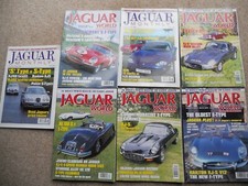 7x old jag car magazines, most with e-type/XK 150, articles  FREE POSTAGE.