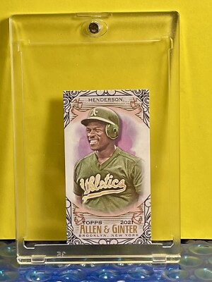 Rickey Henderson RARE Mini INVESTMENT CARD SSP A S HALL OF FAME MVP ROY MINT