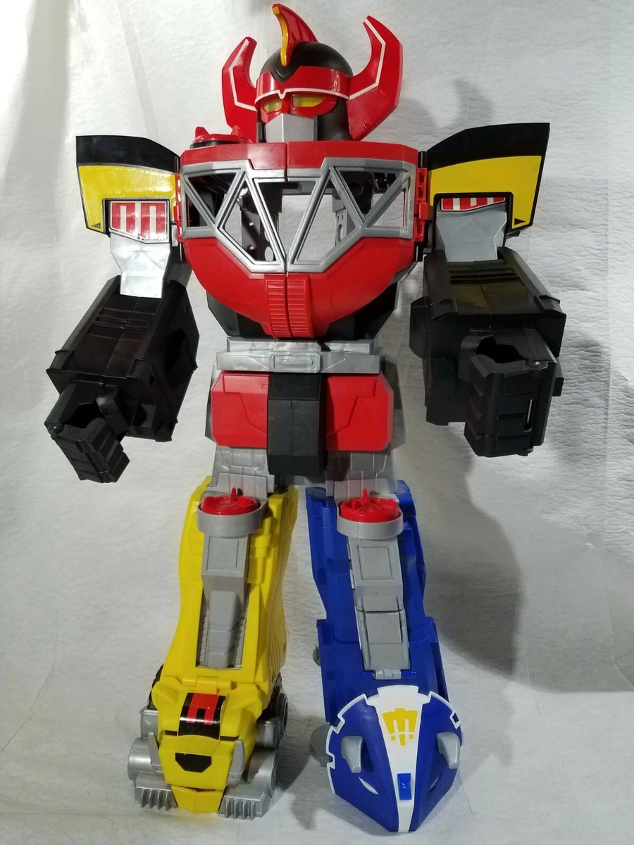 Mighty Morphin Power Rangers MEGAZORD Figure 28 Lights Up 2015 Fisher Price