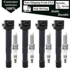 UF602 4pcs Ignition Coil and Spark Plug Kit For 2008-2018 Acura Honda 2.4L