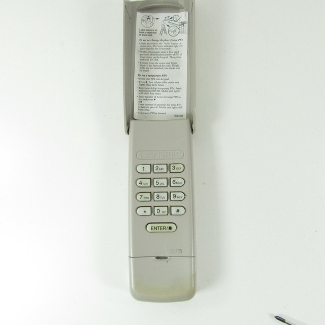 Craftsman 315 Garage Door Opener Keypad KE2227 139.5375401 for sale