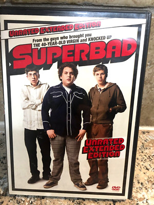 Superbad DVD /Unrated Extended Edition /  Ships free Same Day with Tracking