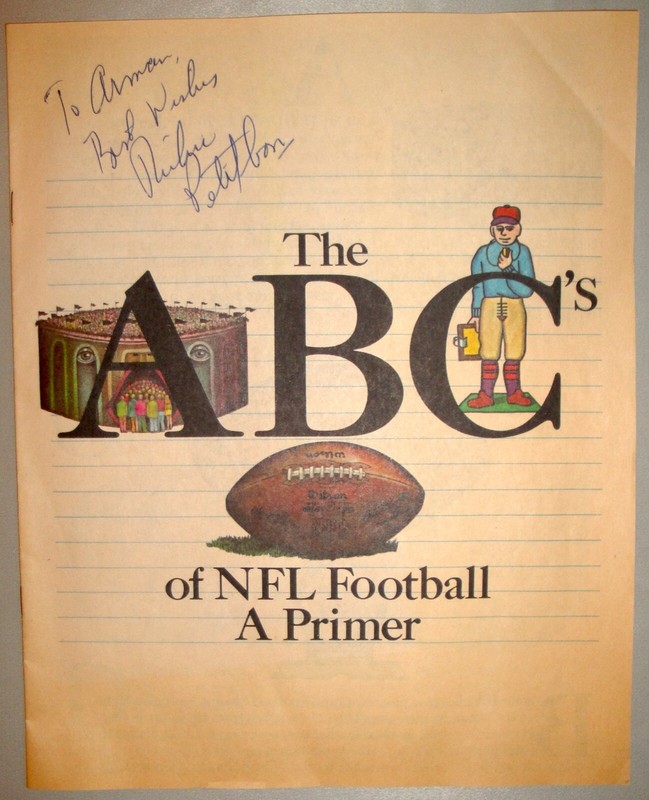 Rare & Vintage PB Booklet The ABC's of NFL Football A Primer (1972), Autographed