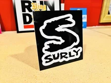 Custom Made Surly Bikes Acrylic Sign - Many Sizes/Colors - Cycling Workshop Deco